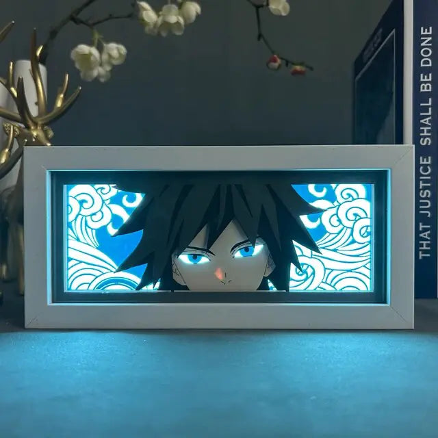 3D Anime Demon Slayer Giyu Tomioka Light Box