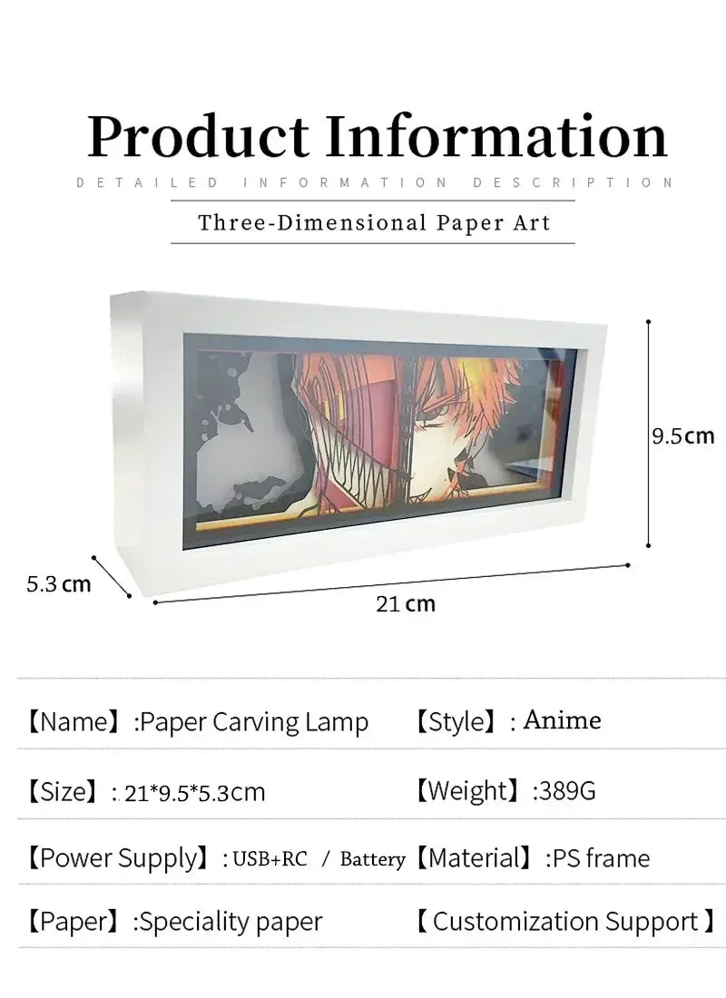 3D Anime JoJo's Jotaro Kujo Bizarre Light Box