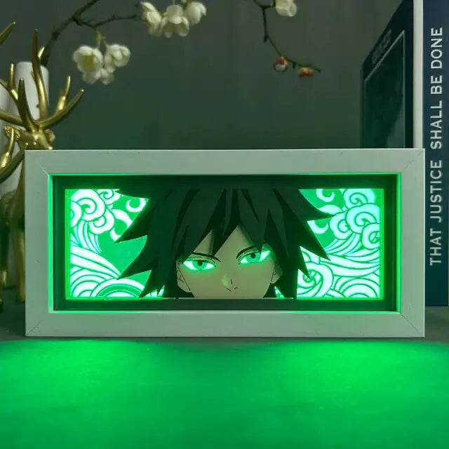 3D Anime Demon Slayer Giyu Tomioka Light Box