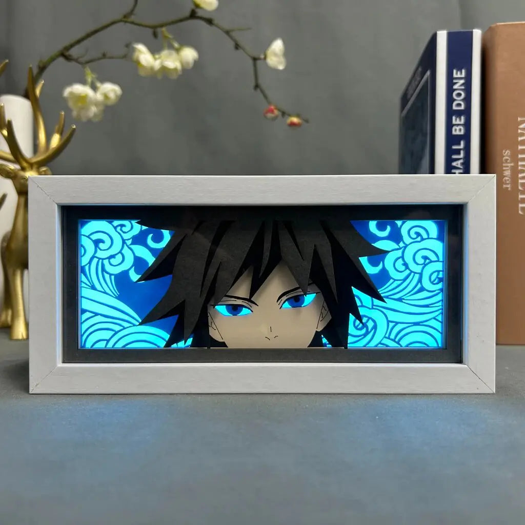 3D Anime Demon Slayer Giyu Tomioka Light Box